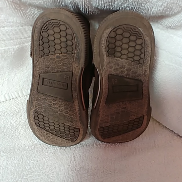 3/$15 Smartfit Toddler Girl Brown Flower Flats - Picture 3 of 8